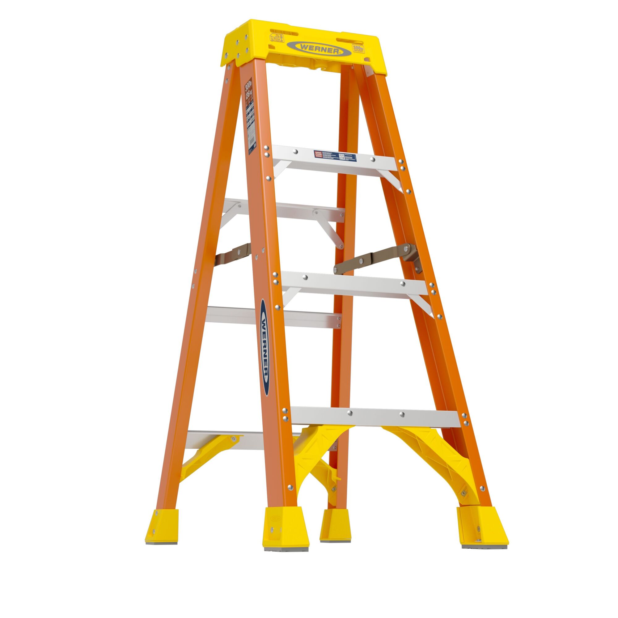 Werner 4ft. Fiberglass Stepladder, Type 1A, Model# 6204